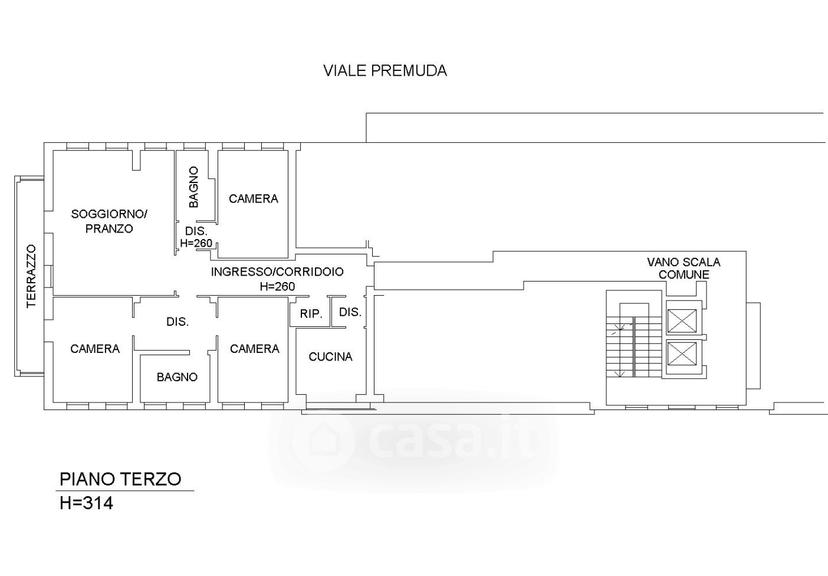 Quadrilocale in Viale Premuda 27 — foto 7 di 43