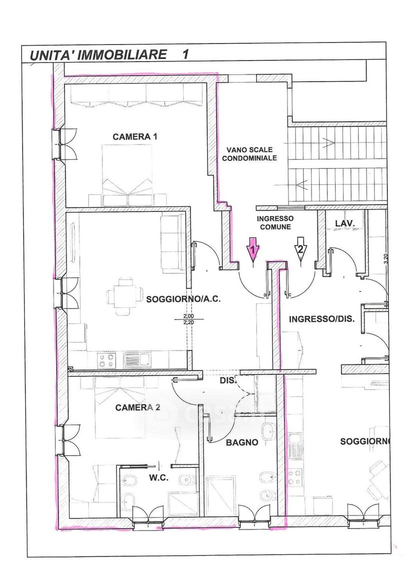 Trilocale in Via Dionisio Calvart — foto 10 di 11