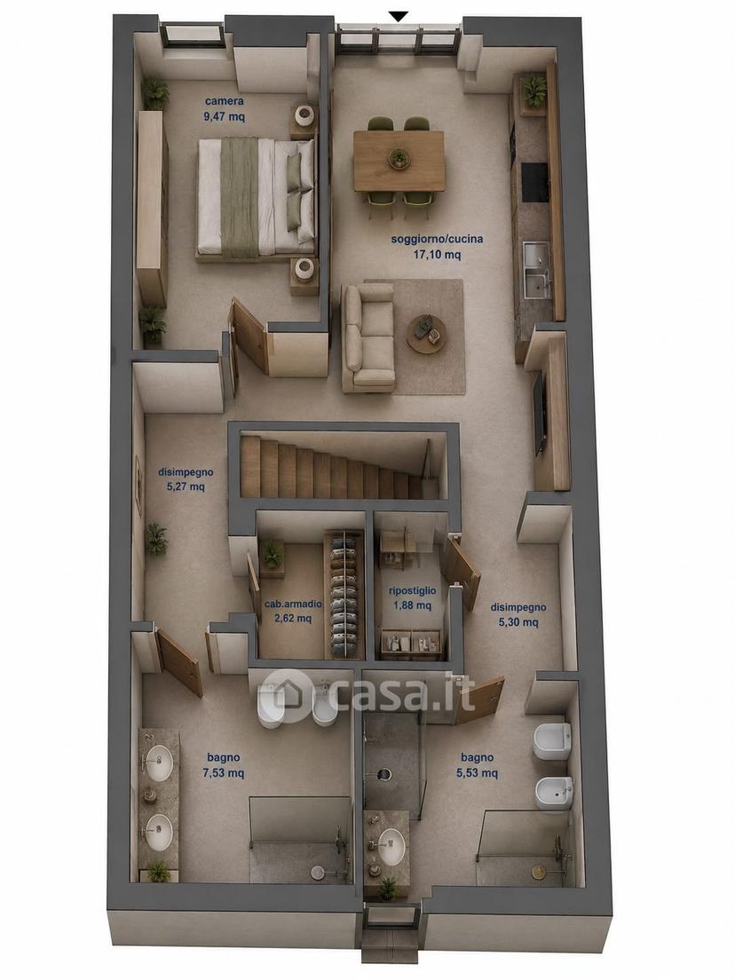 Trilocale in Via Vecchia Pisana 265 — foto 19 di 22