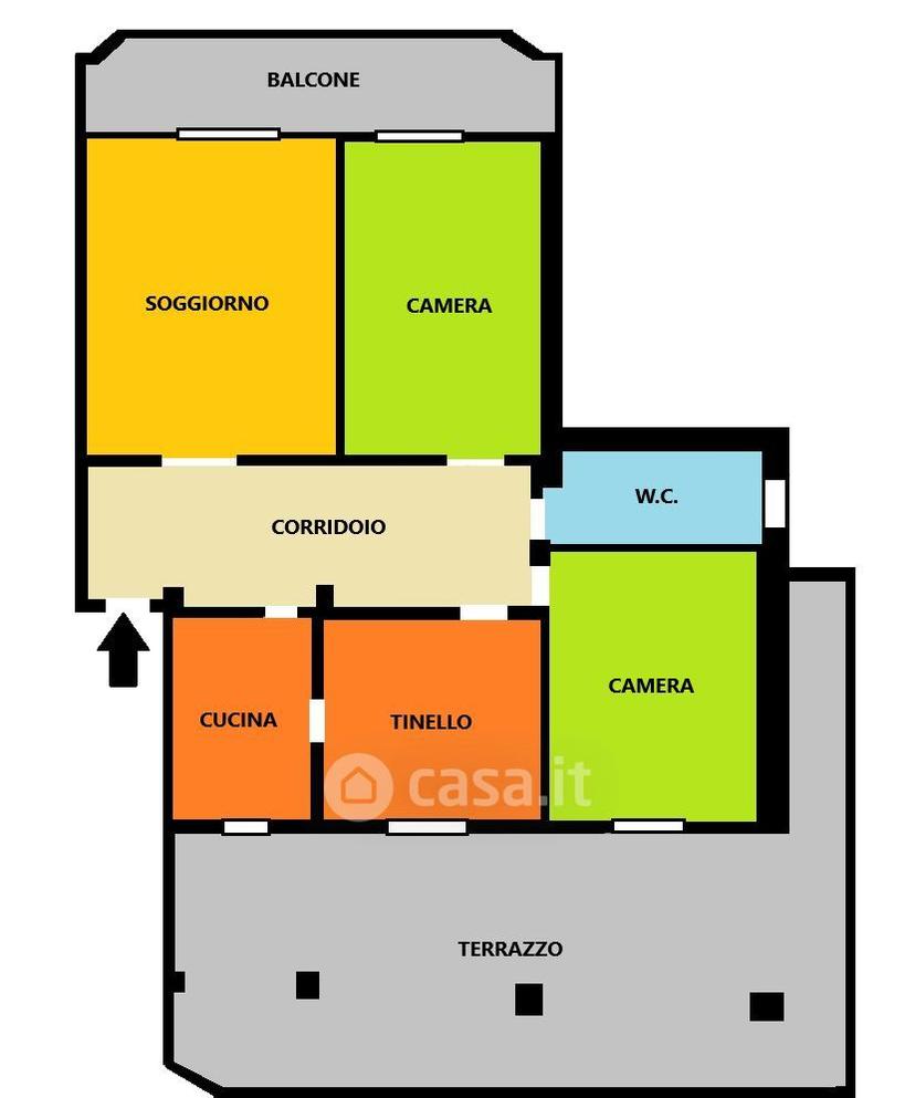 Trilocale in Via dei Mughetti 23 — foto 14 di 27