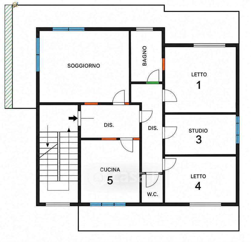 Appartamento in Via Filippo Corridoni 352 — foto 22 di 27