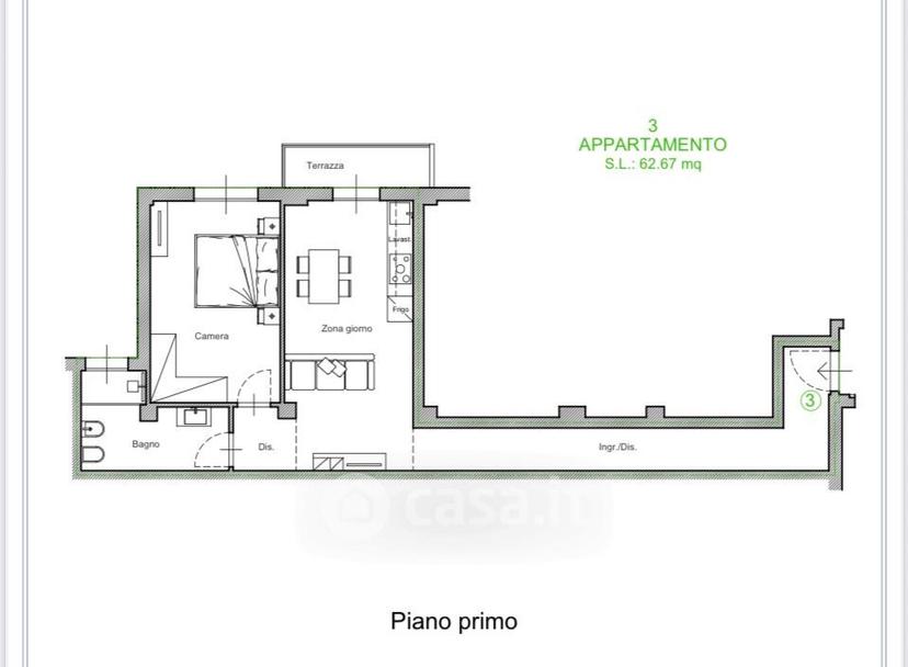 Bilocale in Via Madonna della Querce 49 — foto 2 di 3