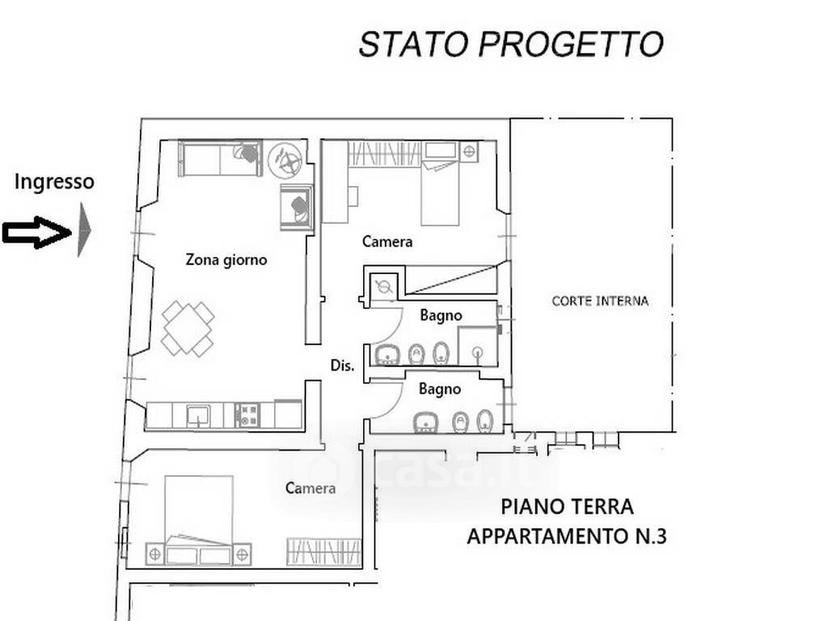 Trilocale in Via A. Gramsci 541 — foto 11 di 46