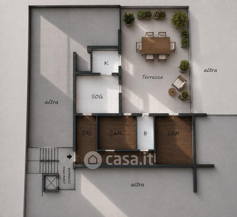Trilocale in Via V. Monti 2 — foto 18 di 24