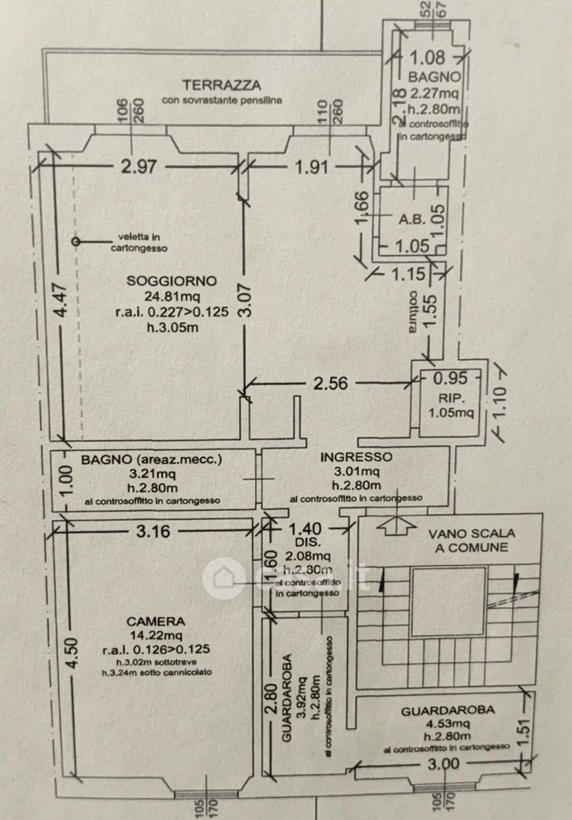 Trilocale in Via Senese 206 — foto 23 di 28