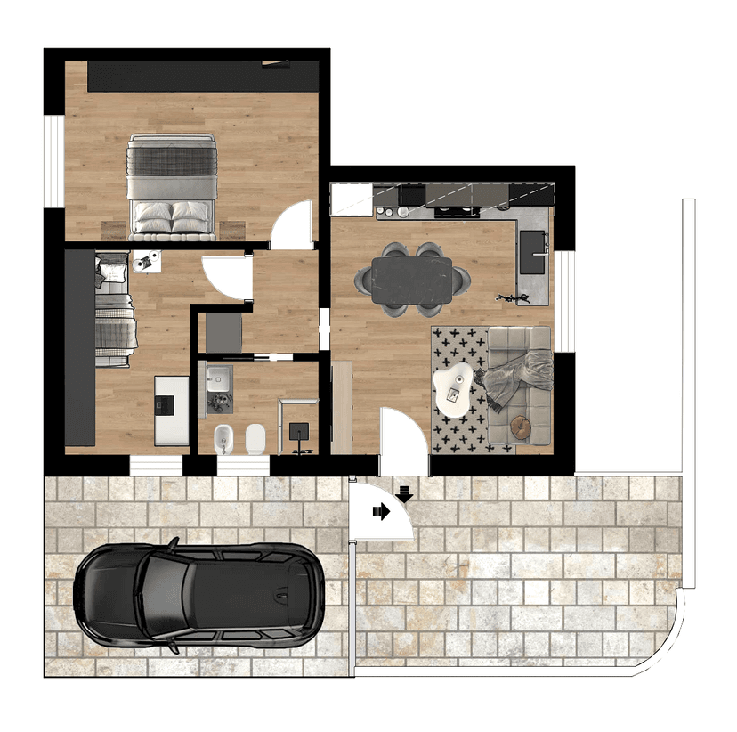 Trilocale in Vai Baiesi, 19a, Anzola dell'Emilia — foto 3 di 5