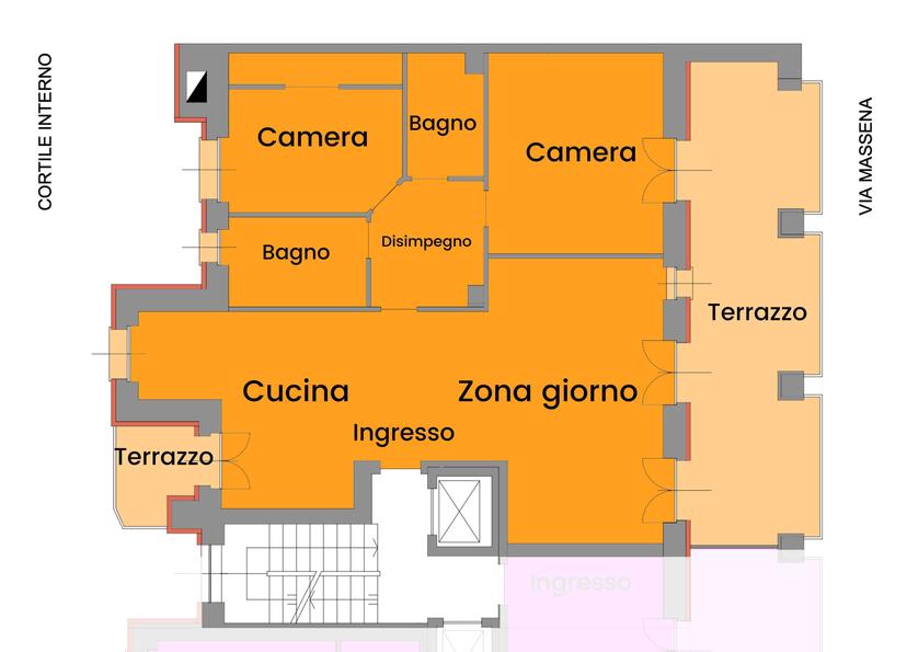 Quadrilocale in Magenta 12, Torino