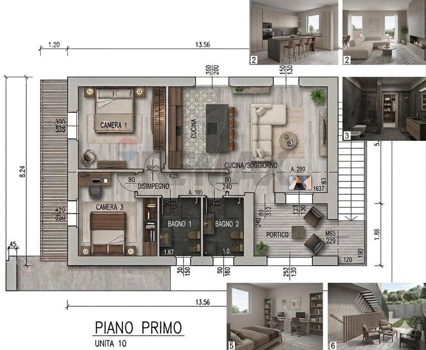 Trilocale in Via Privata Betulle, Vaprio d'Adda
