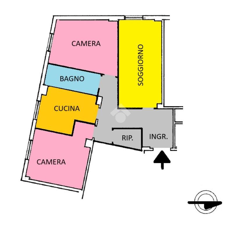 Trilocale in Via Enrico Cosenz 22, Roma
