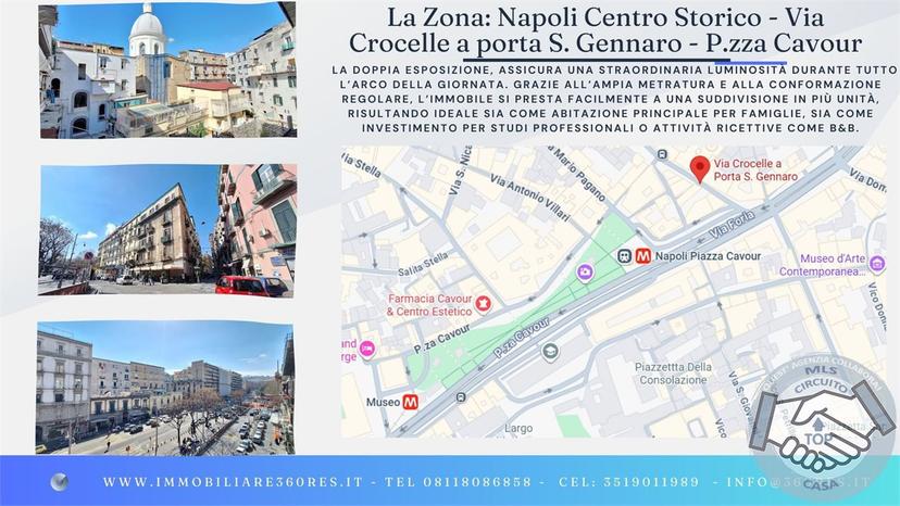 Quadrilocale in Via Crocelle Porta San Gennaro 24, Napoli