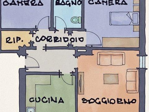 Trilocale in Viale Rimembranze, San Zenone al Lambro
